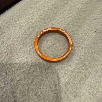 Wolf Tooth Precision Headset Spacers - 1 1/8 steerer, 5mm, 3g, Orange