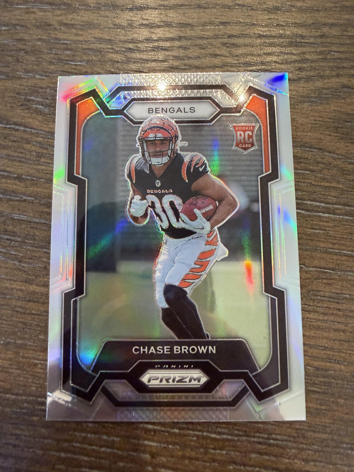 2023 Panini Prizm #318 Chase Brown Silver