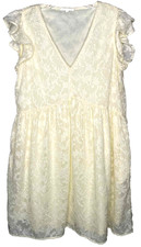 Staccato Women’s Babydoll Dress blouson lace fairy size large oversized Boho