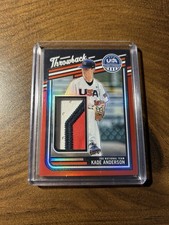 2026 USA Baseball Stars & Stripes Kade Anderson Red Relic /99 3 Color Patch
