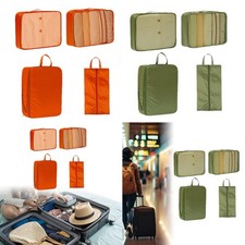 Lot de 4 cubes de rangement pour chaussures de voyage, organiseurs de valises