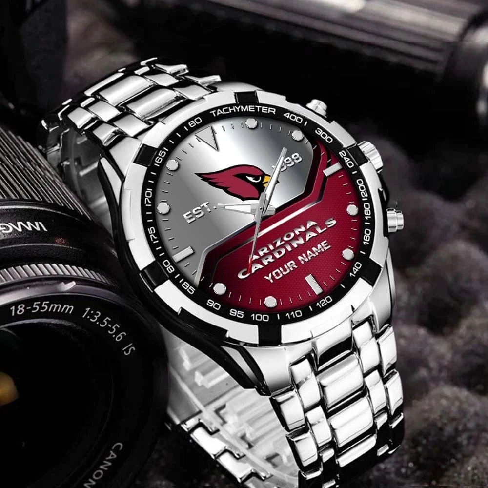 Personalized Arizonna Football Cardinalss Team Alloy Men Quartz Watch Gift