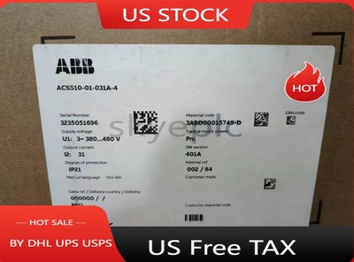 ACS510-01-031A-4 brand new ABB frequency converter with box No Keypad
