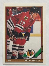 1991-92 O-Pee-Chee #385 Wayne Presley Chicago Blackhawks