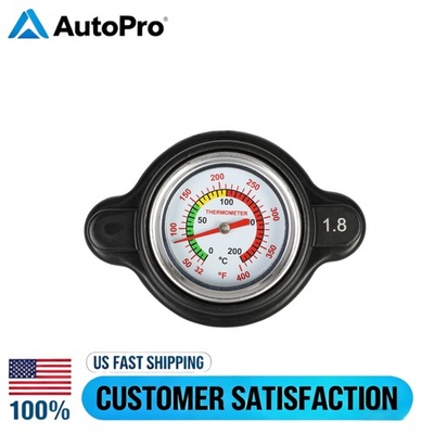 #ad 1.8 Bar 25.6psi Pressure Radiator Cap Temperature Gauge For Honda Kawasaki ATV $14.99