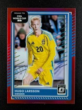 2025-26 Panini Donruss Optic FIFA HUGO LARSSON 108/199 Red Prizm #80
