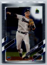 2021 Topps Chrome NPB #45 HIYU MOTOYAMA Rookie RC Tokyo Yakult Swallows JAPAN