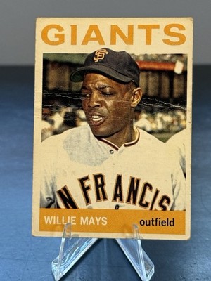 1964 Topps Willie Mays #150 San Francisco Giants (Creases) Poor Condition