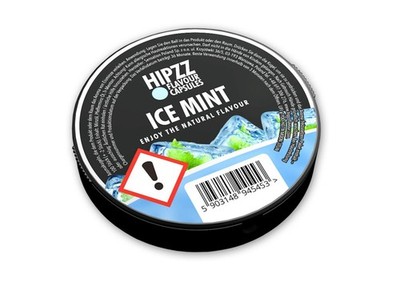 Hipzz Flavour Capsules Aromakapseln Ice Mint (20 Dosen a 100 Kap. = 2.000 Kap.)