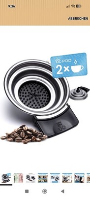 DL-pro Padhalter HOCH 2 Tasse für Senseo Viva Café Latte Select .NICHT für FLACH