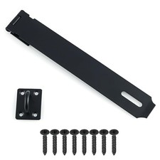 10 Inch Black Safety Padlock Latch Door Lock Hasp Lock Security Device