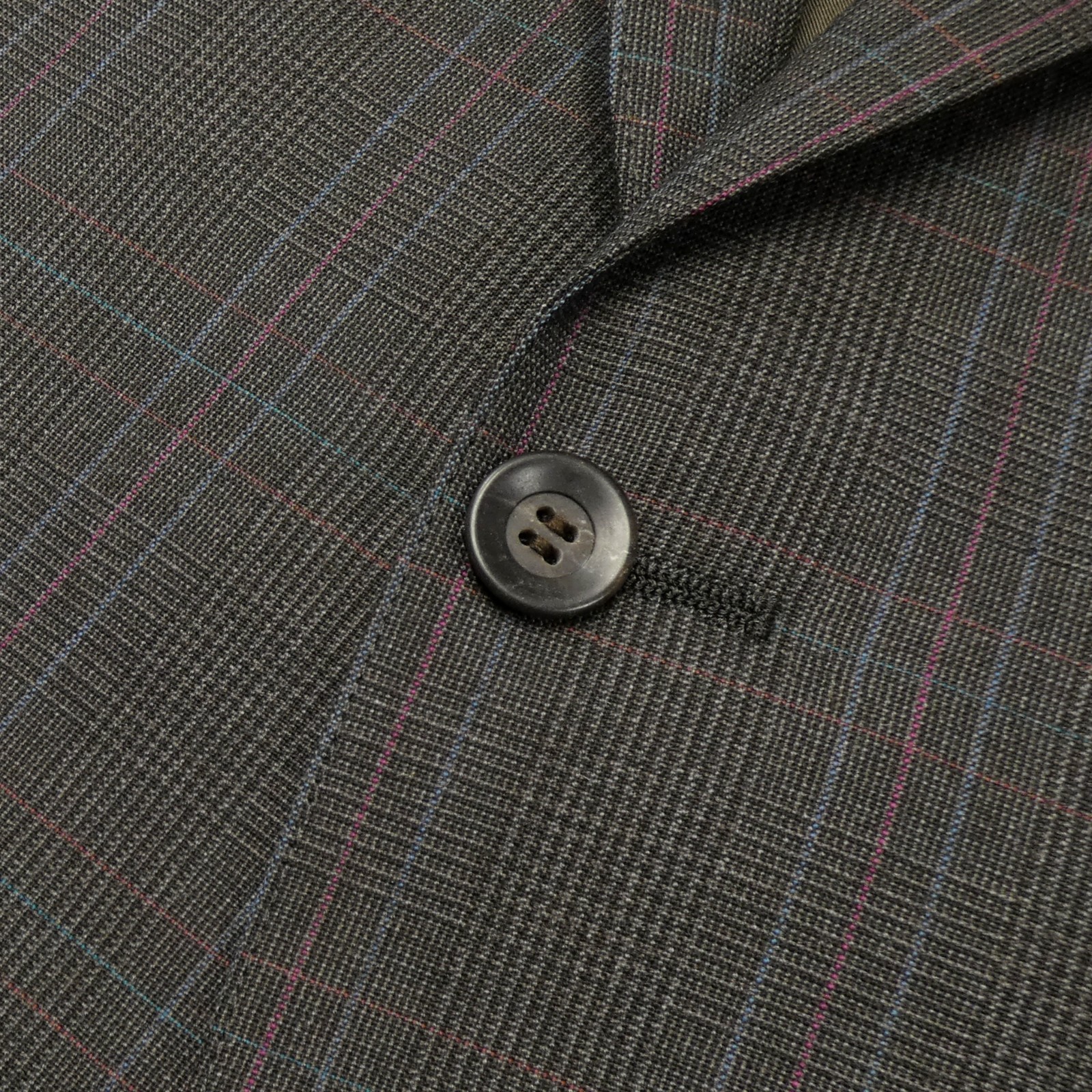 Vintage Ralph Lauren Chaps Union Made USA Merlot Plaid Suit 42 R image 9