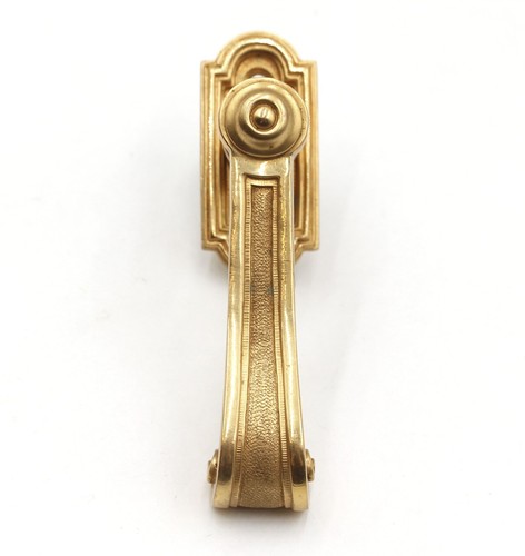 Juego de manijas de puerta de latón dorado francés - Imagen 3 de 6