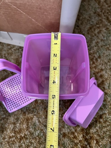 TUPPERWARE LARGE PURPLISH Pick A Deli Pickle Keeper Container Seal Lift Drain - Picture 5 of 12
