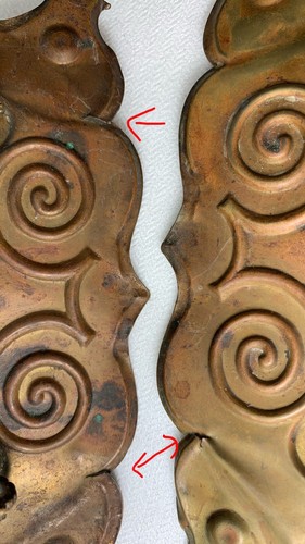 5 Victorian Antique Vintage Drawer Pull Backplate Hardware 3” C2C Reclaimed READ - Picture 24 of 24