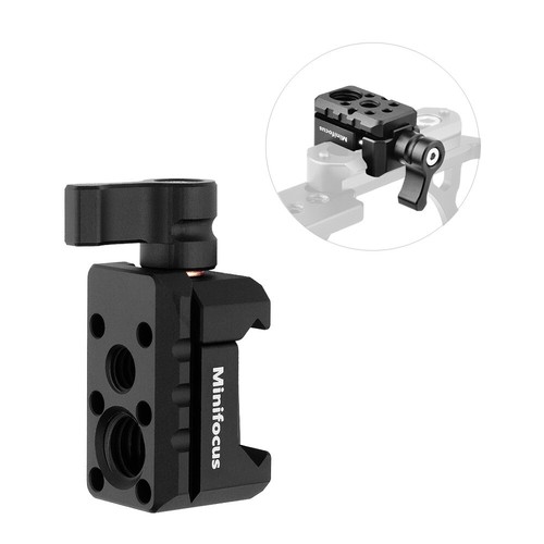 NATO Rail Clamp Mounted Cold Shoe Adapter for DJI RS 2 RSC 2 RS 3 Pro RS3 1/4" - Picture 6 of 9