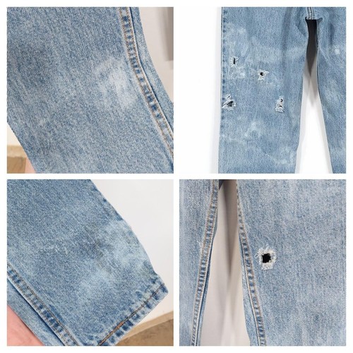 Vintage 90s Levis 512 Womens Jeans 26x30 Distressed Slim Tapered Leg, High Rise - Picture 8 of 8