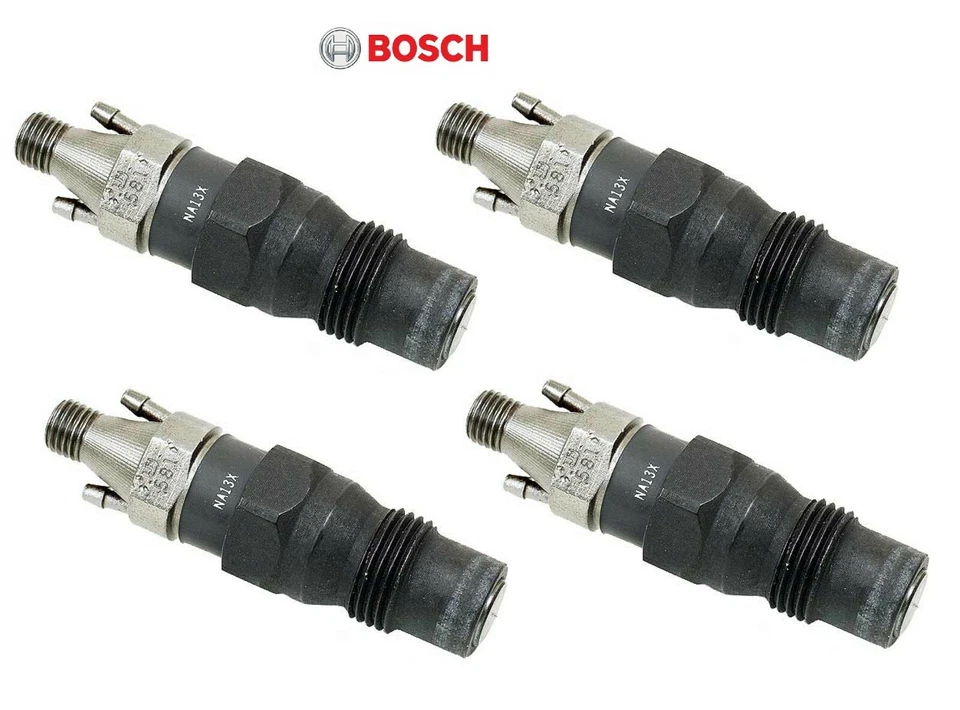 4 inyectores diésel Bosch 0432217077 para camioneta Audi Volkswagen Rabbit Golf Jetta Foto 3 de 4