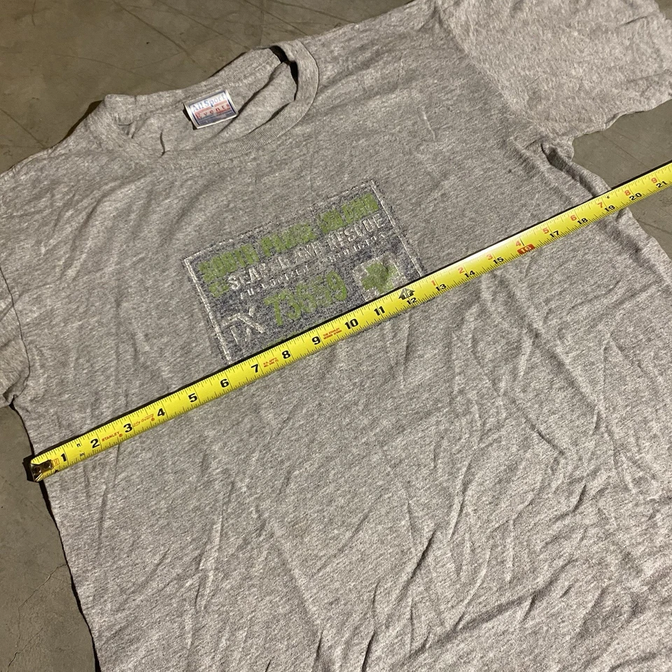 Camiseta de salvavidas gris vintage Padre Island, TX talla M costura única Foto 2 de 4