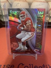 TONY GONZALEZ 2020 Panini Select #U25 Unbreakable SILVER Prizm Chiefs