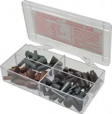 Cratex 68 Piece Rubber Point Test Set Includes 16 Cylinder Points, 32 Bullet ...