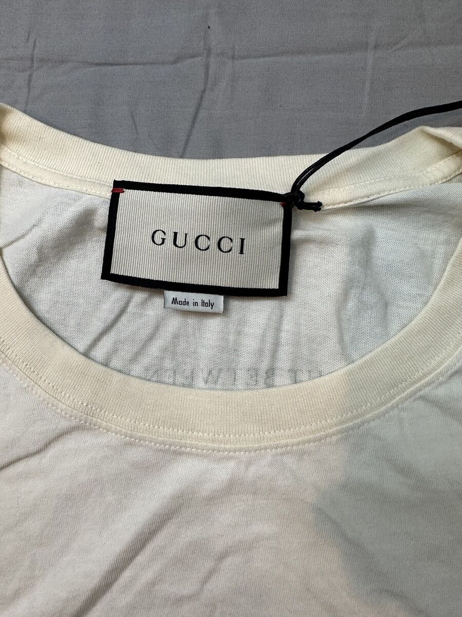 Gucci Fall Winter 2019/2020 Cotton Jersey Yellow T-Shirt Gucci Fall Winter 2019/2020 Cotton Jersey Yellow T-Shirt