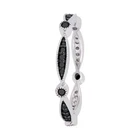 1ct Round Black Simulated Diamond Band Stylish Full Eternity White Gold Plated