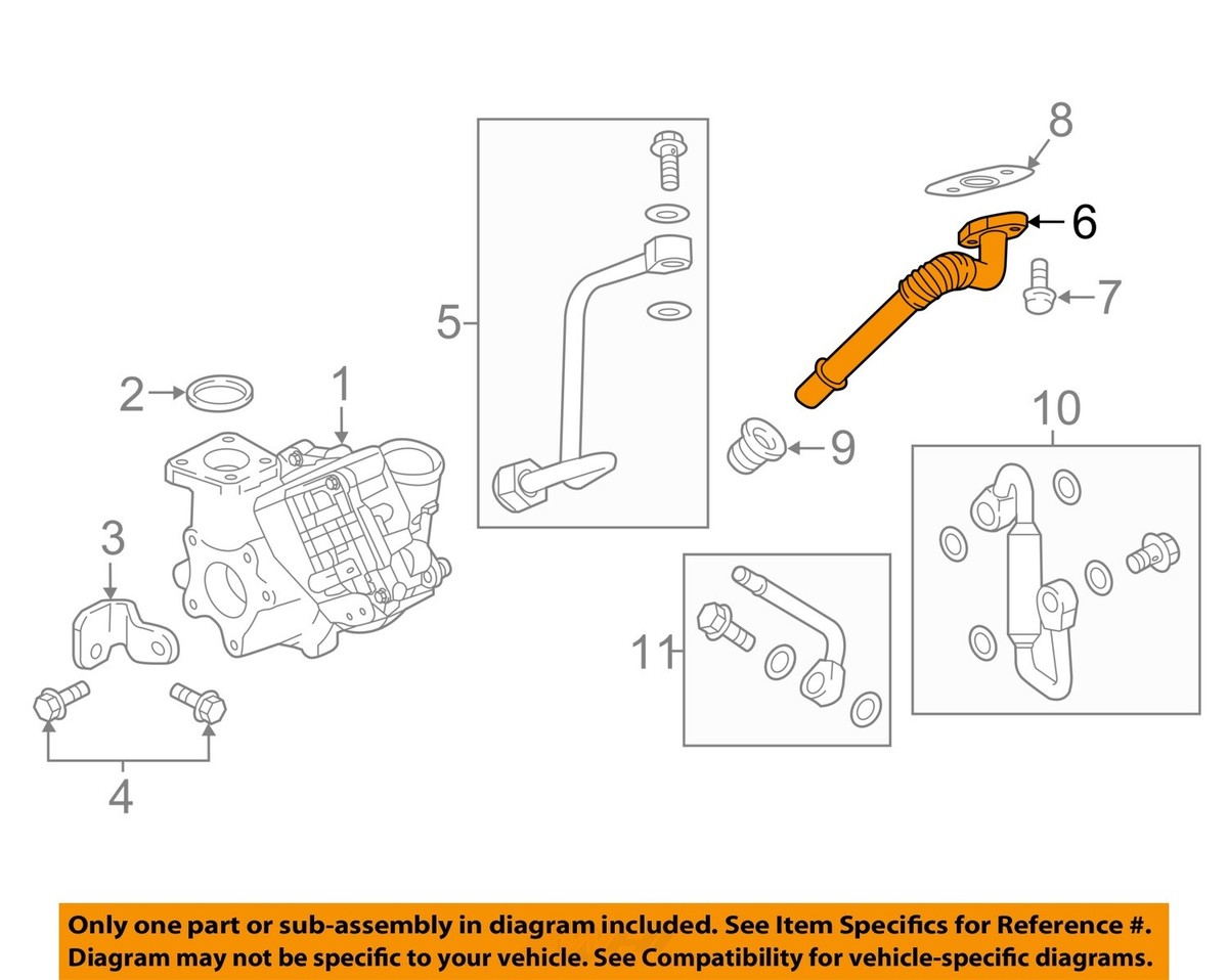 GM OEM Turbocharger Turbo-Oil Outlet Tube 12625844 | eBay