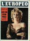 MARILYN MONROE Cover Magazine 1956 Italy Vintage Weekly Issue Rare Sexy Europeo