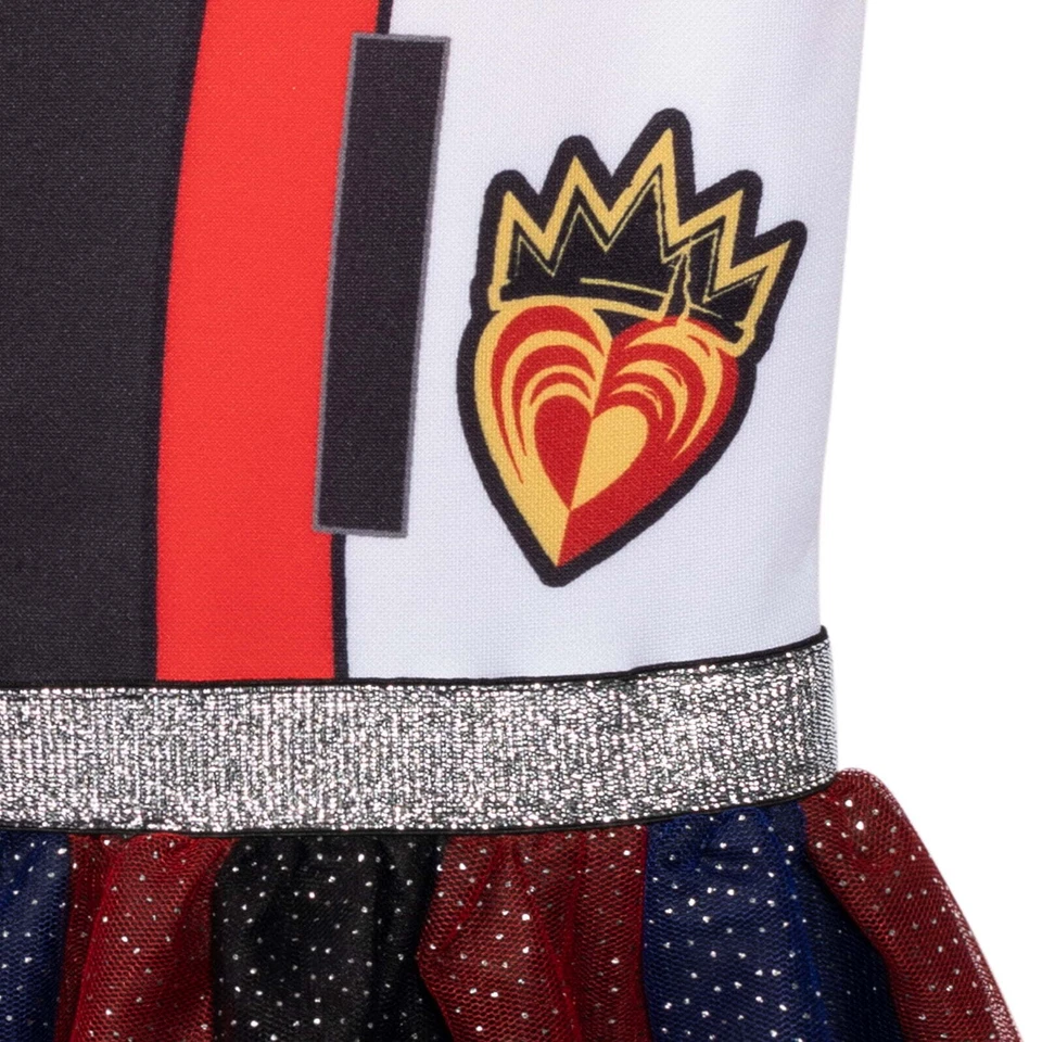 Girls Disney Descendants Evie Dress Halloween Costume Hoodie Tutu Outfit 10 12 L - Image 3 of 4