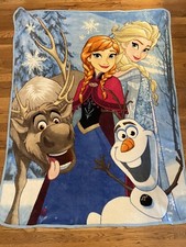 Disney Frozen Anna Elsa Winter Bunch Throw Blanket Size 42" x 56"