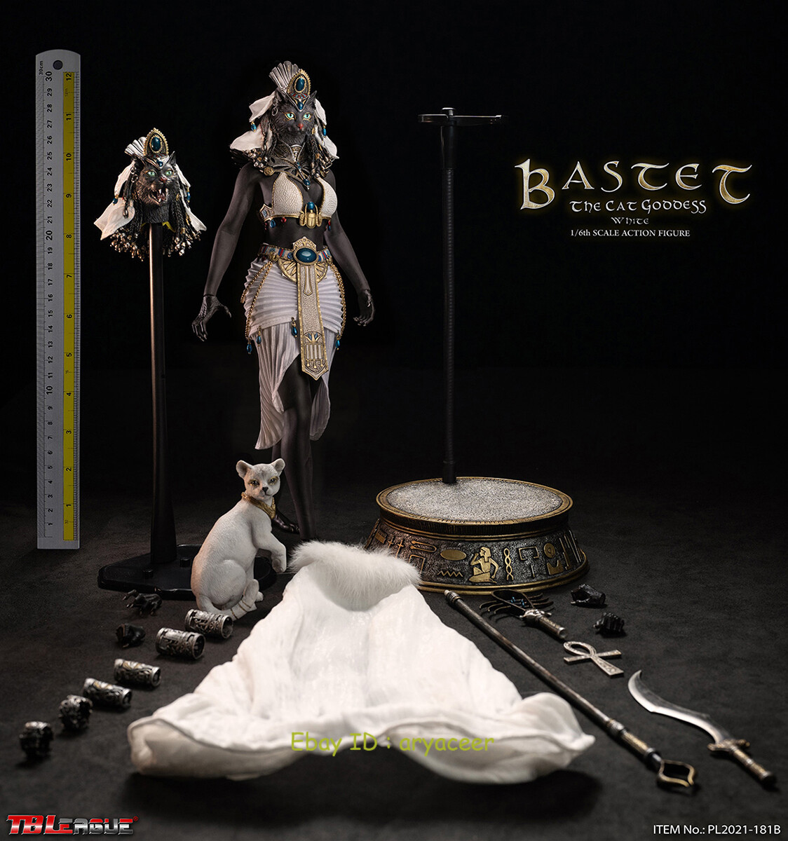 TBLeague (Phicen) PL2021-181B Bastet The Cat Goddess White 1/6