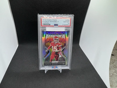 2019 Panini Prizm Football Patrick Mahomes Aurora Case Hit SSP #APM