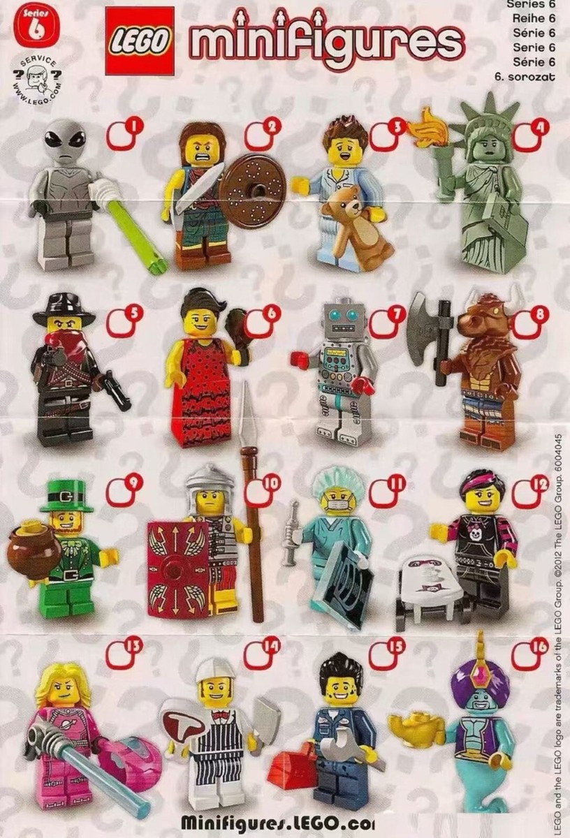 LEGO 8827 Minifigures Series 6 – Complete Set of 16 | NEW & SEALED