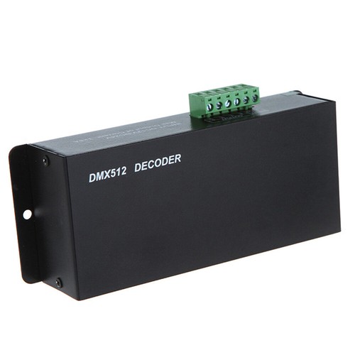 DC 12V-24V 3 Channel DMX Decoder LED Controller for RGB LED Strip Light F4M8 - Picture 3 of 8