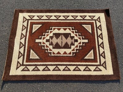 1960s Brown Vintage AXMINSTER Ege Rya Rug  DENMARK MCM