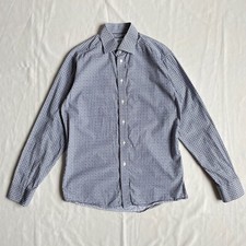 Eton Slim Fit Pattern Dress Shirt Size 39