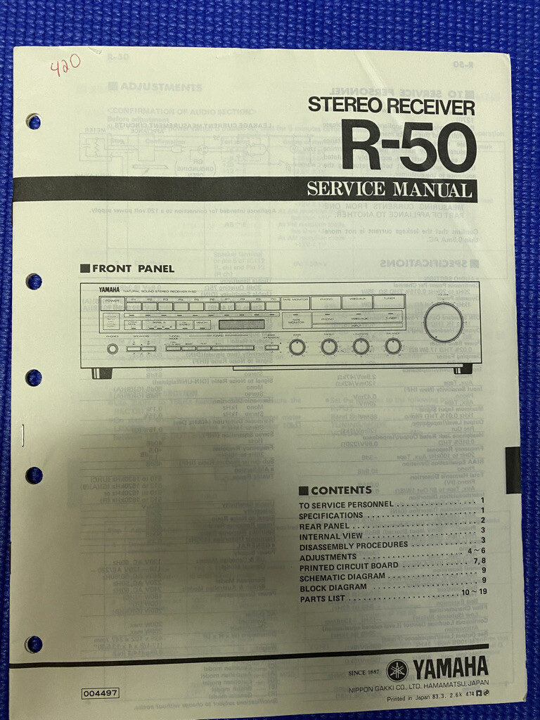 Yamaha R-50 vintage audio equipment - eBay listing photo 3