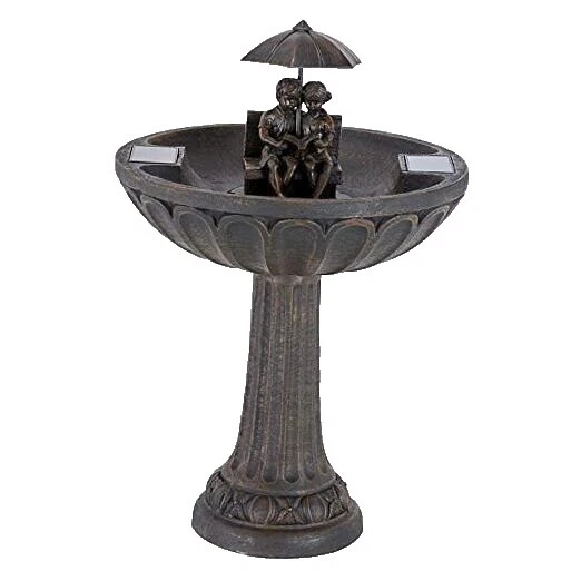 Fuentes de hormigón Marrón al aire libre