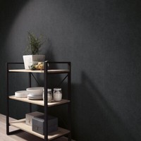 Vliestapete Einfarbig Betonoptik Industrial Shabby Schwarz 10418-15 (2,99€/1Qm)