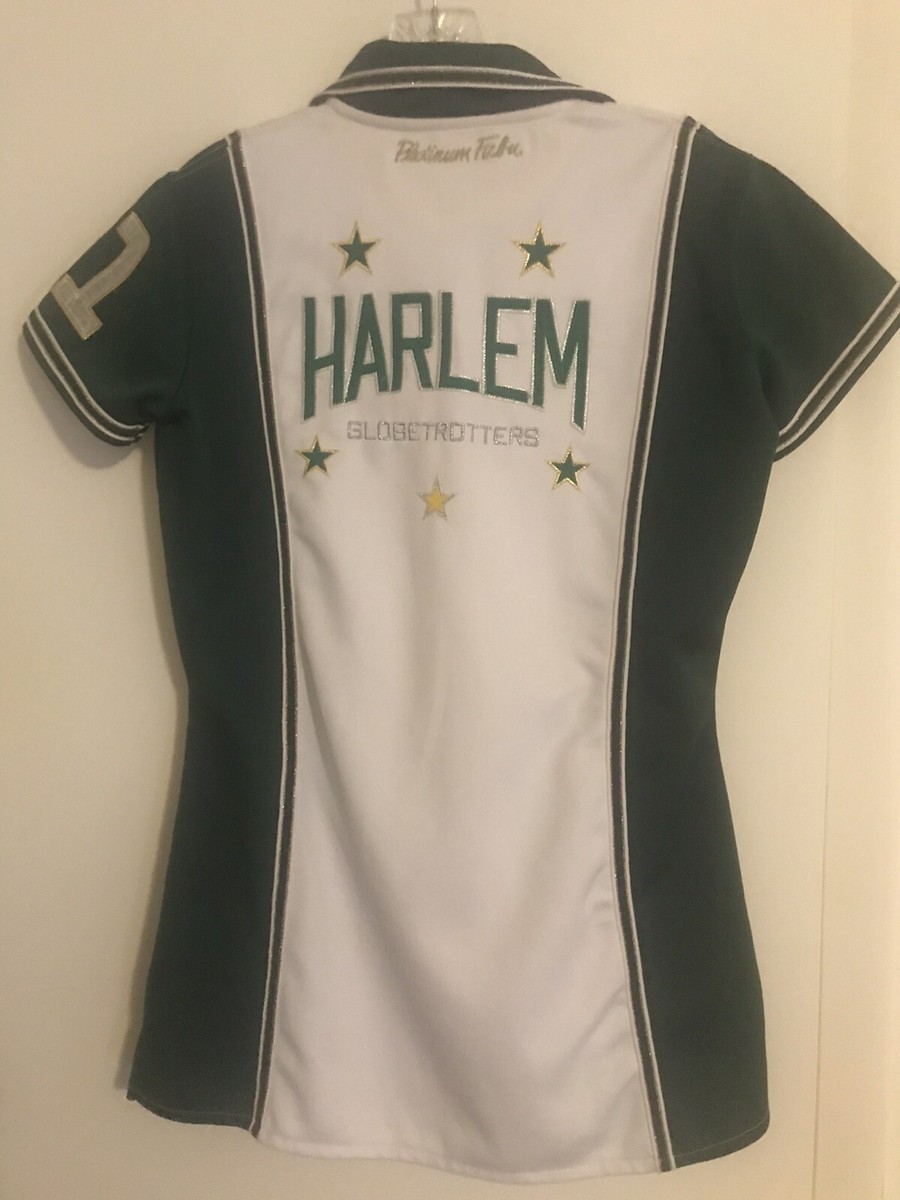 Vtg Harlem Globetrotters Fubu Platinum Womens Jersey Gator
