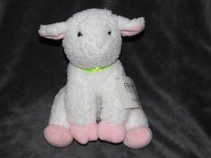 Hallmark Lainie Lamb Stuffed Plush White Pink Color Studio 9