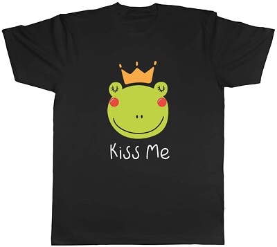 Froschkönig Herren T-Shirt lustig Kiss Me Toad Kaulquappe Unisex Tee Geschenk