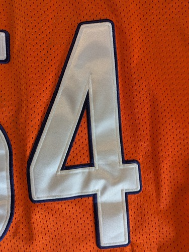 Authentic Brian Erlacker Chicago Bears Orange Stitched Jersey Size 54 - Picture 13 of 17