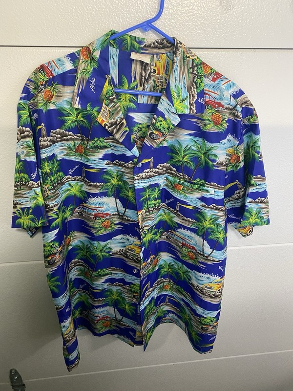 Vintage Kalena Fashions Hawaiian Shirt Mens 2XL  XXL.