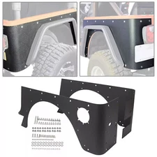 Rear Corner Rocker Guard Body Armor Powder Coated For 1997-2006 Jeep Wrangler TJ