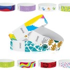 500 Design Wristbands, Tyvek Material, Event Bracelets for Security & Safety