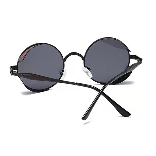 Lunettes de soleil steampunk vintage hommes femmes classiques tendance élégantes lunettes de soleil UV400 - Photo 5/19