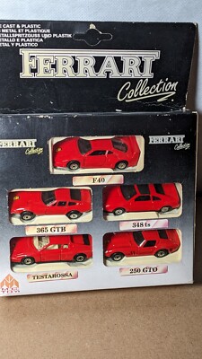 Diecast Set Famous Ferrari Collection 5x Different Vehicle New