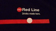 Maker's Mark Men's T Shirt "Red Line" - Black - Size Men's Large - .NEW